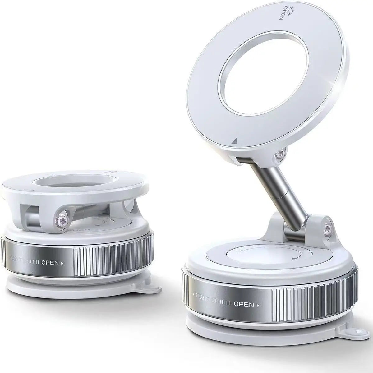 Magnetic Suction Cup Phone Mount for Magsafe 360° Adjustable Magnetic Car Phone Holder Pocket Size Foldable Car Mount